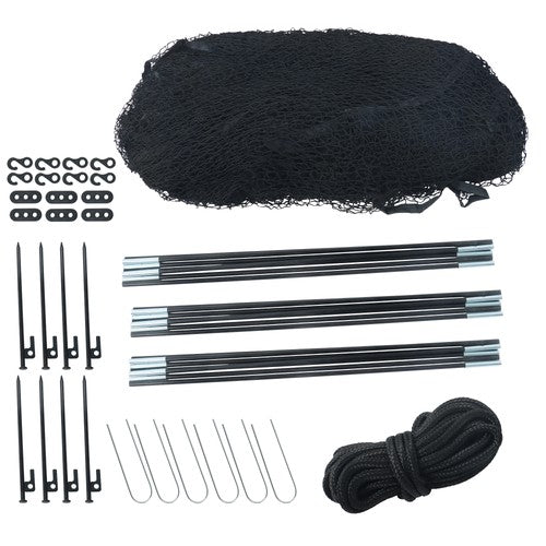 Solid Spare 22x12x8 FT Baseball and Softball Batting Cage Net and Frame Softball Hitting Net