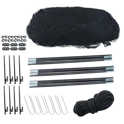 Solid Spare 22x12x8 FT Baseball and Softball Batting Cage Net and Frame Softball Hitting Net