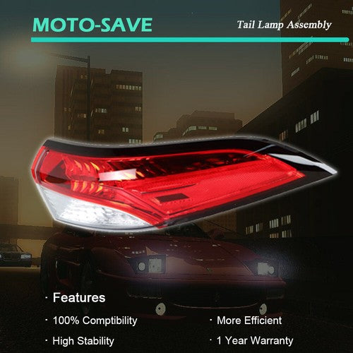 Solid Spare Tail Light Assembly Halogen Passenger Right Side For Toyota Corolla 2020-2021