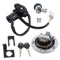 Solid Spare Ignition Switch Fuel Gas Cap Lock Set For Kawasaki Ninja 1000 ZX6R ZX10R Z1000SX