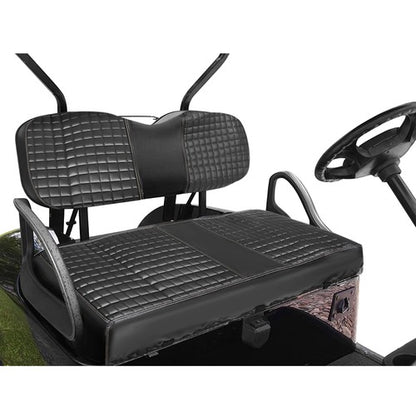Solid Spare Black Golf Cart Diamond Seat Cover Kit For Club Car Precedent Seat Cushion