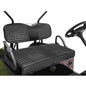 Solid Spare Black Golf Cart Diamond Seat Cover Kit For Club Car Precedent Seat Cushion