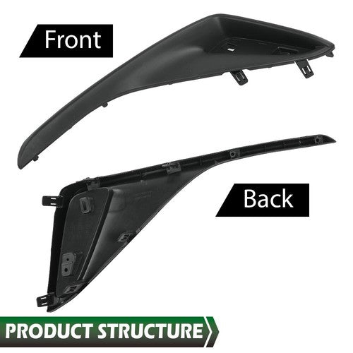 Solid Spare Bumper Filler Set Fit For 18-21 Toyota C-HR Rear Driver and Passenger Side