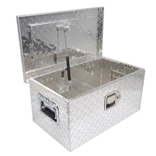 Solid Spare New 20 inch Aluminum ToolBox Fits Trailer RV Truck Underbody Bed Storage Box
