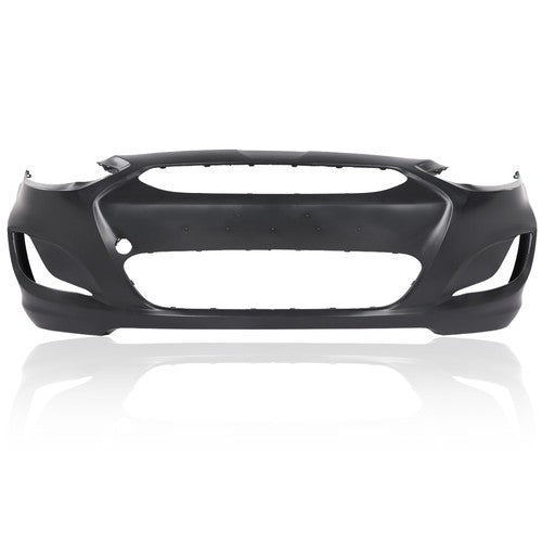 Solid Spare Fit For 2014-2017 Hyundai Accent Sedan / Hatchback Front Bumper Cover