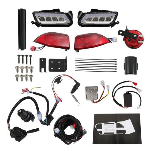 Solid Spare Golf Carts w/RGB Daytime Running Light LED Light Kit For Club Car Tempo 2018+ US