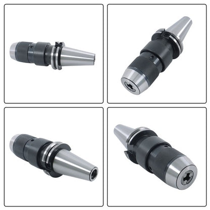 Solid Spare 4pcs CAT40 Collet Chuck CNC Keyless Drill Chuck 1/2'' for HAAS CAT40 APU13