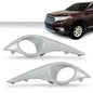 Solid Spare Front Bumper Fog Light Bezel Lamp Trim Fit For 2011-2013 Toyota Highlander