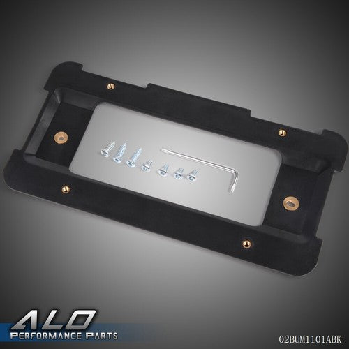 Solid Spare Rear License Plate Mount Frame Holder Bumper Bracket For BMW + 6 SCREWS