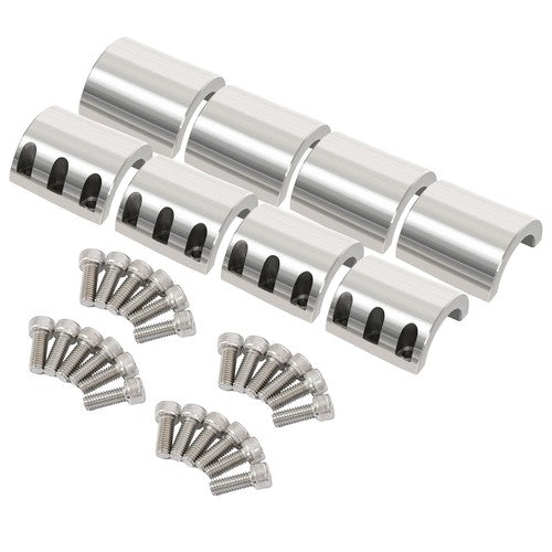 Solid Spare Upgrated 4PCS Steel Tube Clamps For 1.875" 1-7/8" Size Tube Roll Cage Mount
