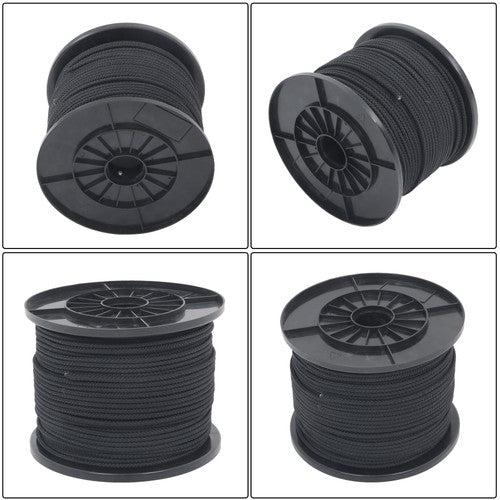 Solid Spare 3/16 Inch 500-Feet Hollow Braid Polypropylene Rope, Tensile Strength-750 Pounds