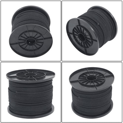 Solid Spare 3/16 Inch 500-Feet Hollow Braid Polypropylene Rope, Tensile Strength-750 Pounds