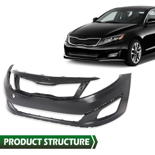 Solid Spare NEW Front Upper Bumper Cover Fascia Fit for 2014-2015 Kia Optima EX LX SX