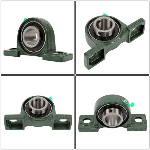 Solid Spare 6 Pcs UCP208-24 Pillow Block Bearing Solid Base 2-Bolt Self-Aligning 1-1/2" Bore