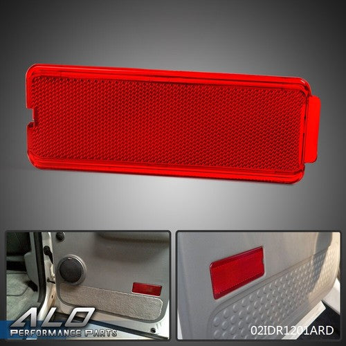 Solid Spare Fit For 1999-2007 Ford Super Duty F250 F350 F450 F550 Door Reflector Panel Red