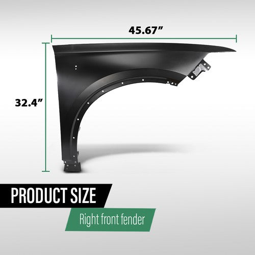 Solid Spare Fender Front Left & Right Fit For 2020-2025 Cadillac XT6 84596459 84596460