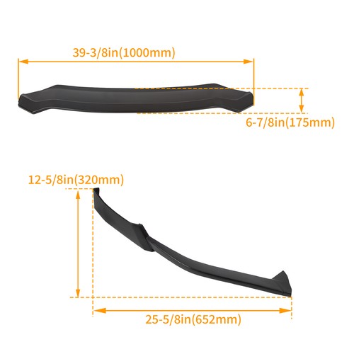 Solid Spare Front Bumper Lip Spoiler Splitter For Nissan Maxima Sedan 4-Door 2016 2017 2018