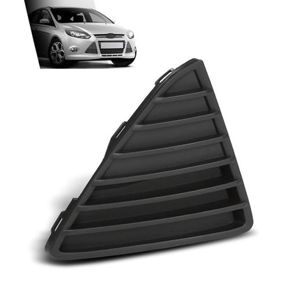 Solid Spare Front Bumper Grille Insert Fit For 2012-2014 Ford Focus Right Side FO1039114