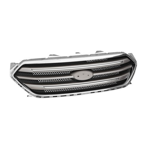 Fit 2013-2019 Ford Taurus Front Bumper Lip Upper Grille Assembly Chrome Grill
