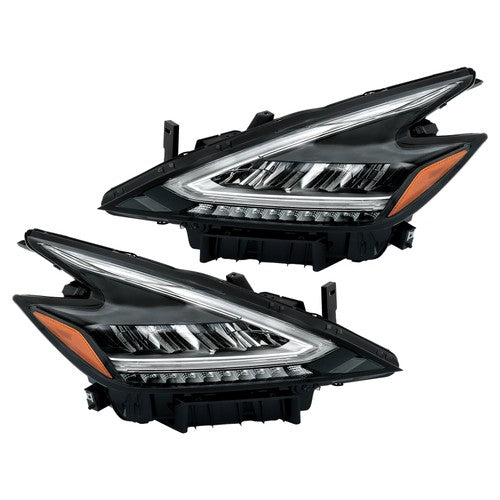 Solid Spare Clear Black Housing For 2019-2021 Nissan Murano Pair LH&RH Projector Headlights