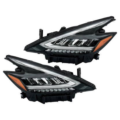 Solid Spare Clear Black Housing For 2019-2021 Nissan Murano Pair LH&RH Projector Headlights