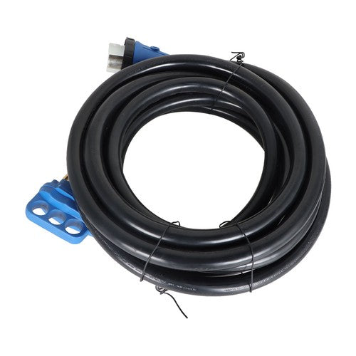 Solid Spare 50A 25FT RV Power Extension Cord W/ LED & Twist Lock Plug Inlet 125/250V