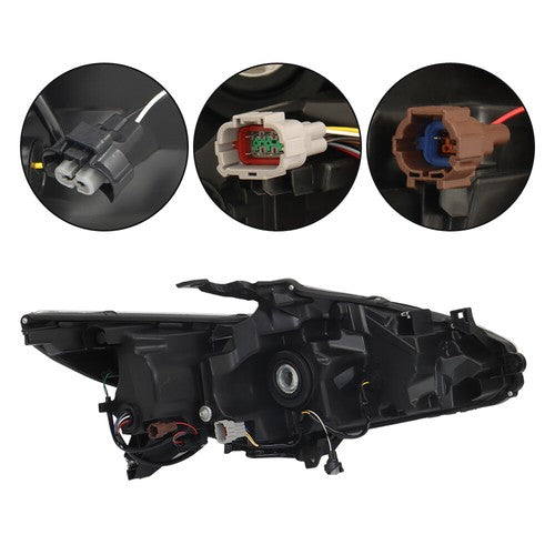 Solid Spare LED Headlights Replacement For 2016-2018 Nissan Altima Halogen Fog Lights L+R