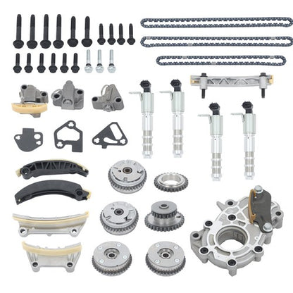 Solid Spare For Chevrolet Traverse 2009-2016 Timing Chain Kit & 4VVT Cam Phaser & Oil Pump
