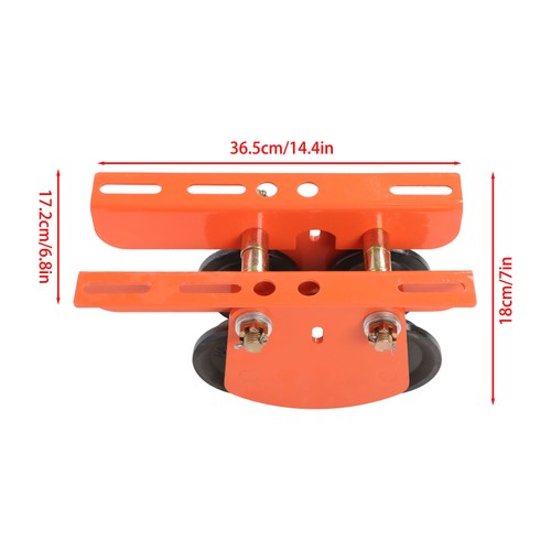 Solid Spare 2200lbs/1 Ton I-Beam Manual Trolley Double Wheels 2.68"-4.33" Adjustable