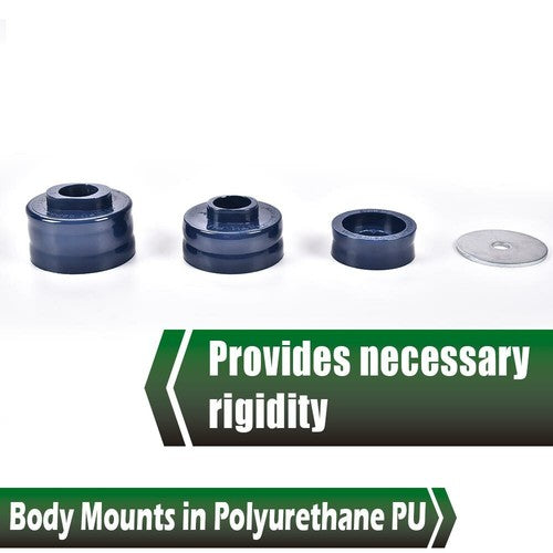 Solid Spare Body Cab Mount Bushing Kit KF04060BK Fit For 99-17 Ford F250 Super Duty 2WD/4WD
