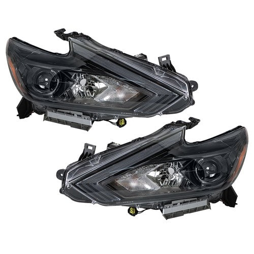 Solid Spare LH+RH Side headlights For Nissan Altima S SV SL 2016 2017 2018 Halogen Chrome