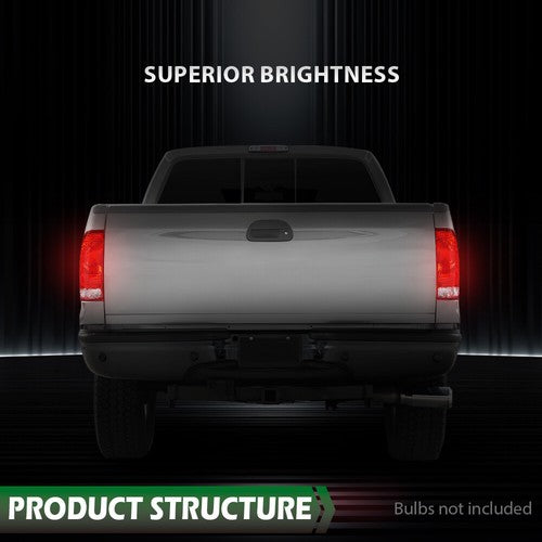 Solid Spare Fit For 97-03 Ford F150/99-07 F250 F350 Super Duty Tail Lights Brake Lamps LH RH
