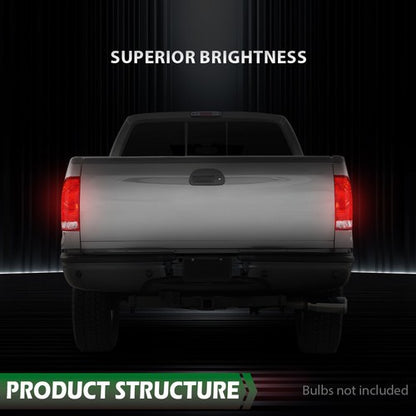 Solid Spare Fit For 97-03 Ford F150/99-07 F250 F350 Super Duty Tail Lights Brake Lamps LH RH