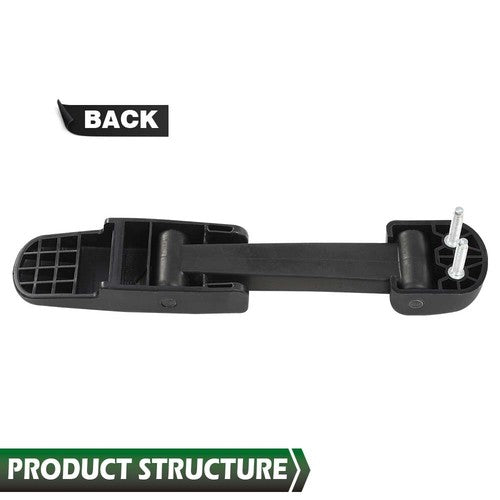 Solid Spare Fit For 03-09 Chevy Kodiak/GMC TopKick/Hummer H2 Hood Lock Latch Black 2pcs