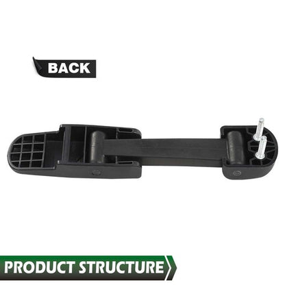 Solid Spare Fit For 03-09 Chevy Kodiak/GMC TopKick/Hummer H2 Hood Lock Latch Black 2pcs
