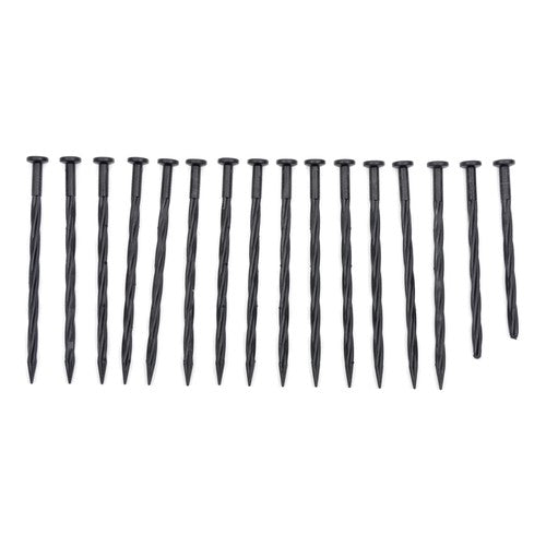 Solid Spare 40FT Garden Edge Lawn Grass Stone Isolation Strip 16pcs Anchoring Spik New