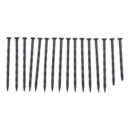Solid Spare 40FT Garden Edge Lawn Grass Stone Isolation Strip 16pcs Anchoring Spik New