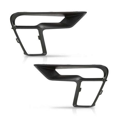 Solid Spare Front Bumper Fog Light Bezel Lamp Trim Left+Right Fit For 18-19 Ford Explorer
