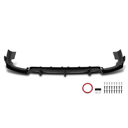 Solid Spare Rear Bumper Lip Diffuser Gloss Black Fit For 2020-2024 BMW G06 X6 M Sport