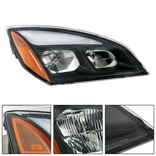 Solid Spare For Freightliner Cascadia P4 2018+ NEWER Headlight Lamp LED - RIGHT Passenger