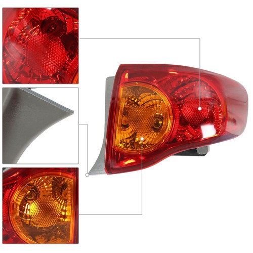 Solid Spare Tail Light For Toyota Corolla Series 2009-2010 Outer Passenger Side Brake Lamp