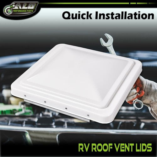 Solid Spare 2pcs White 14" x 14" Replacement Roof Vent Cover Camper RV Trailer Ventline