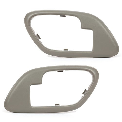 Solid Spare Fit For 95-99 Chevy GMC Truck Left & Right Inner Door Handle Bezel Gray