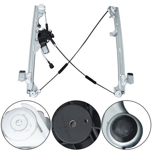 Solid Spare For Chevy Silverado 1500 2500 99-07 741-644 Power Window Regulator with Motor