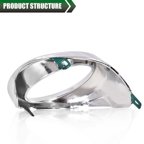 Solid Spare Front Bumper Fog Light Trim Left+Right Chrome Fit For 13-15 Lexus ES300h ES350