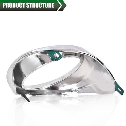 Solid Spare Front Bumper Fog Light Trim Left+Right Chrome Fit For 13-15 Lexus ES300h ES350