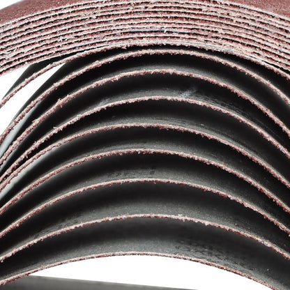 Solid Spare 4" X 24", 36-GRIT, PREMIUM A/O, X-WEIGHT SANDING BELTS 10 - PACK