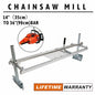 Solid Spare Chainsaw Mill Kit 14"-36" Portable Guide Bar Aluminum Planking Lumber Cutting