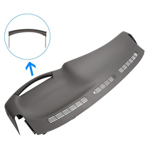 Solid Spare Replacement Molded Dash Cover Cap Board For 99-06 Silverado Sierra Tahoe Gray