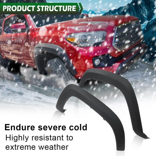 Solid Spare Fit For 2016-2023 Toyota Tacoma Front Driver & Passenger Side Fender Flares